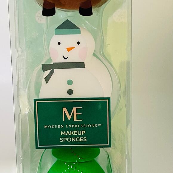 ME Modern Expressions Holiday Makeup Sponges, 3 Count- LOT of 3 - Picture 3 of 4